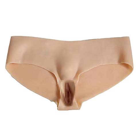 Crossdresser Realistic Silicone Vagina Briefs Plump Buttocks Less