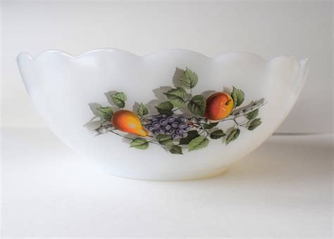 Vintage Fruit Bowl Arcopal Fruit Bowl Fruits De France Etsy