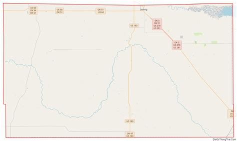 Map Of Dewey County Oklahoma Địa Ốc Thông Thái