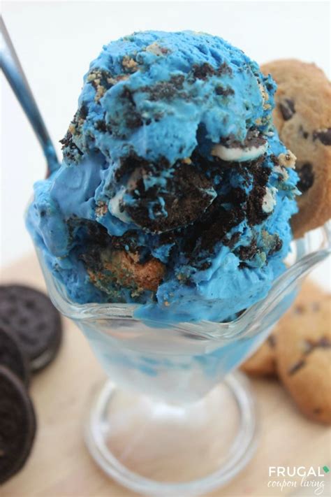 Easy Cookie Monster Ice Cream Sesame Street Party Idea