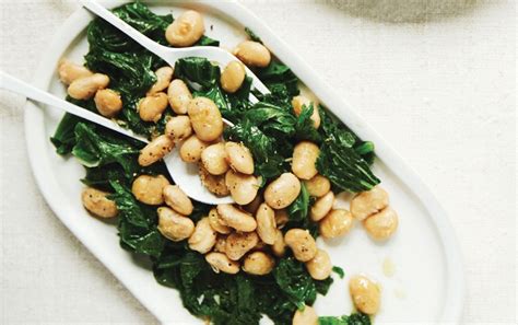 Pan Fried Butter Beans And Greens Recipes Camellia Brand