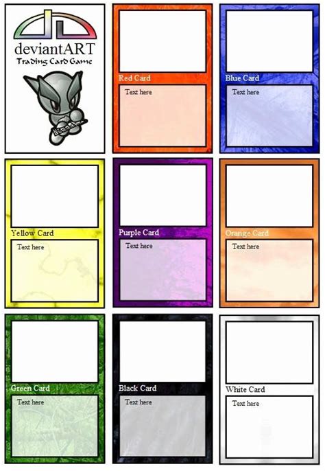Game Card Template Free
