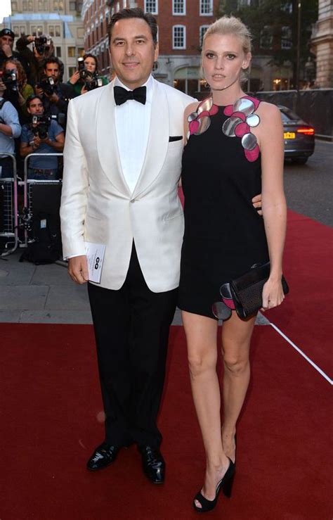 Lara looked chic in a black mini skirt, cropped. Lara Stone ended marriage with David Walliams because she ...