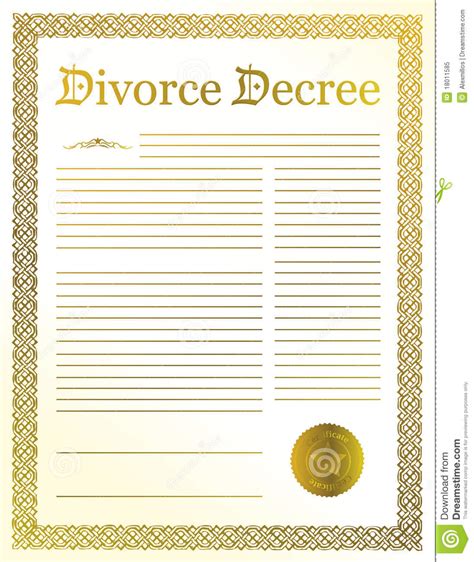 Divorce Decree Royalty Free Stock Photo Image 18011585
