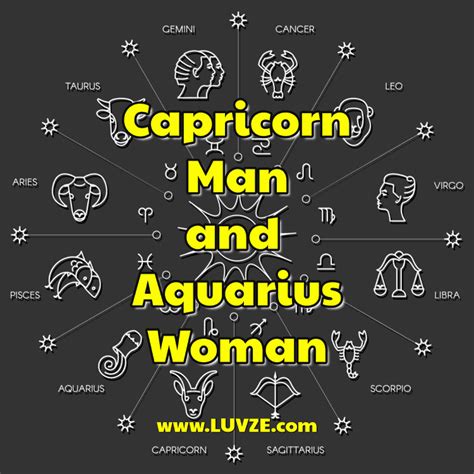 As a couple, the cancer man and the capricorn woman complement each other perfectly. Capricorn Man and Aquarius Woman - Luvze