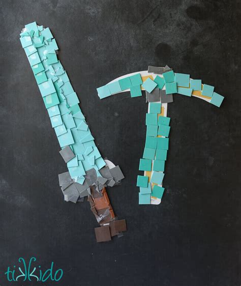 Minecraft Sword And Pickaxe Craft Project