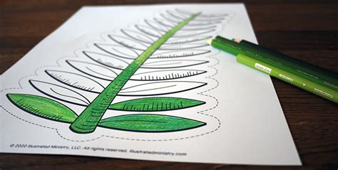 Use the palm sunday coloring page as a fun activity for your next children's sermon. Free Downloadable Palm Frond Coloring Page for Palm Sunday