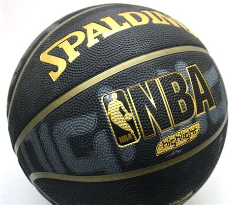 Rare Spalding Gold Highlight Nba Outdoor Basketball Ball Size 7