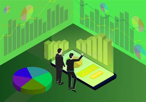 Isometric Business Analytics Strategy And Planning Technology