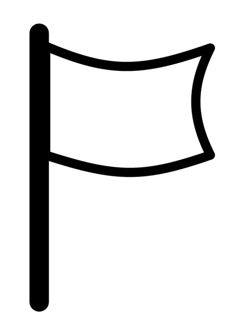 From wikimedia commons, the free media repository. File:White flag icon.svg - Wikimedia Commons
