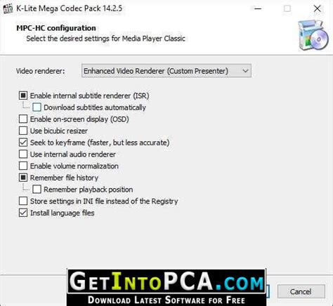 It does not provide playback capability for any additional audio or video formats. K-Lite Mega Codec Pack 14.7 Free Download