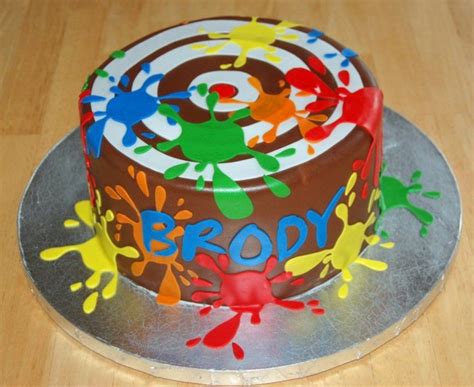 Paintball Themed Birthday Paintball Cake Paintball Birthday