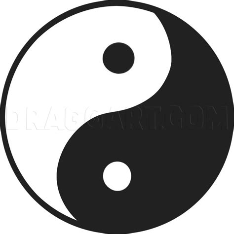 How To Draw A Yin Yang Yin Yang Step By Step Drawing Guide By Dawn