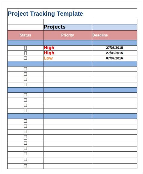 Project Tracker Template Excel Resume Examples