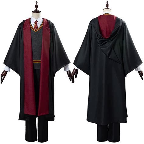 Harry Potter School Uniform Gryffindor Robe Cloak Outfit Halloween Car