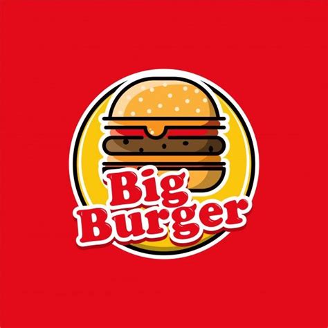 Big Burger Logo Logo Design Big Burgers Social Media Design Graphics