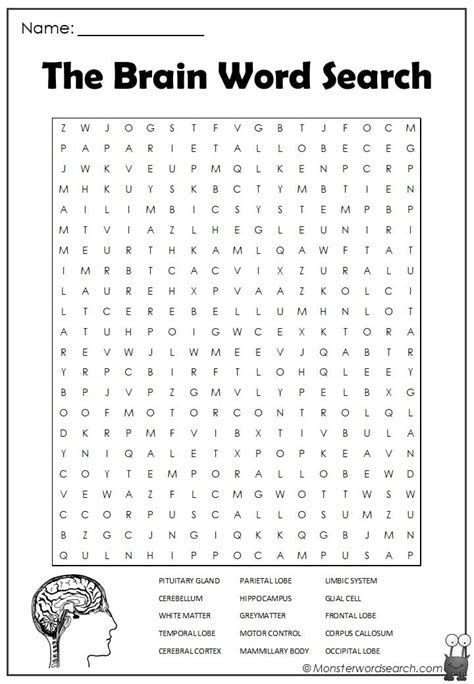 The Brain Word Search Monster Word Search