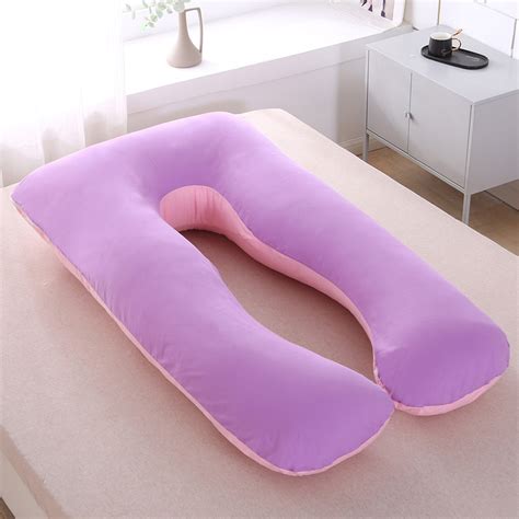 Woman pregnancy pillow cover u shape full body maternity bolster. Bedding U Shape Pregnancy Pillow - Maternity Pillow - for Side Sleeping - for Growing Tummy ...