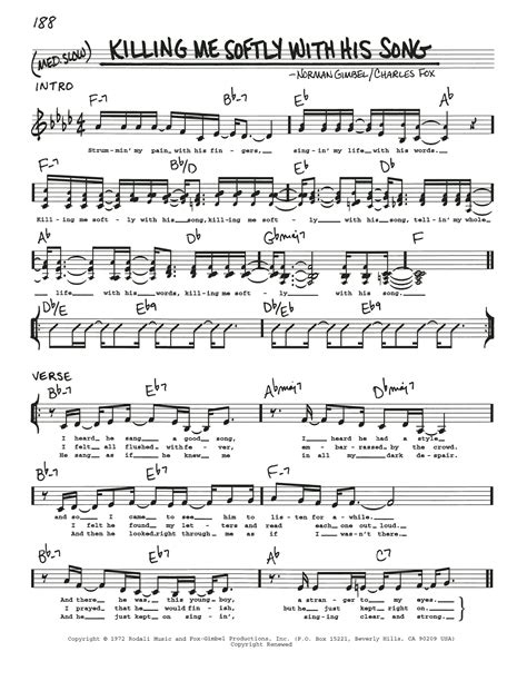 Killing Me Softly Tuba Sheet Music Hot Sex Picture