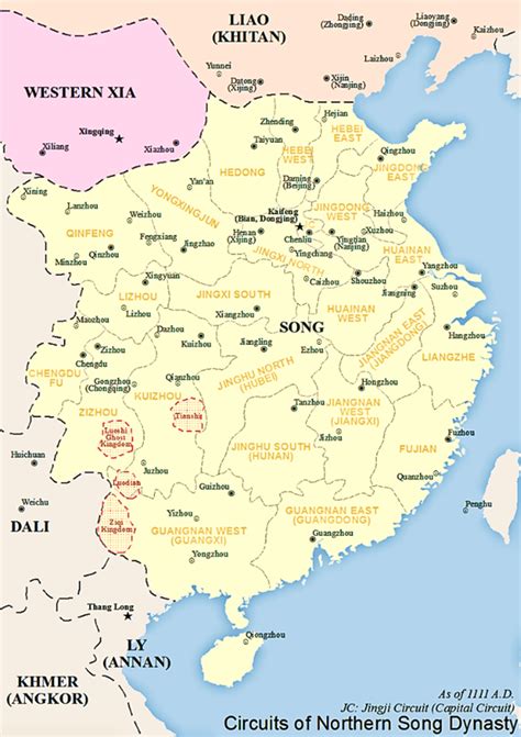 Southern Northern Dynasties Map China Ad Nations
