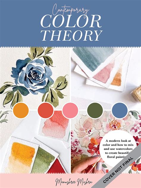 Buy Contemporary Color Theory Watercolor Flowers A Modern Exploration