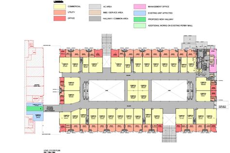 Shopping Mall Floor Plan Construction Documents And T