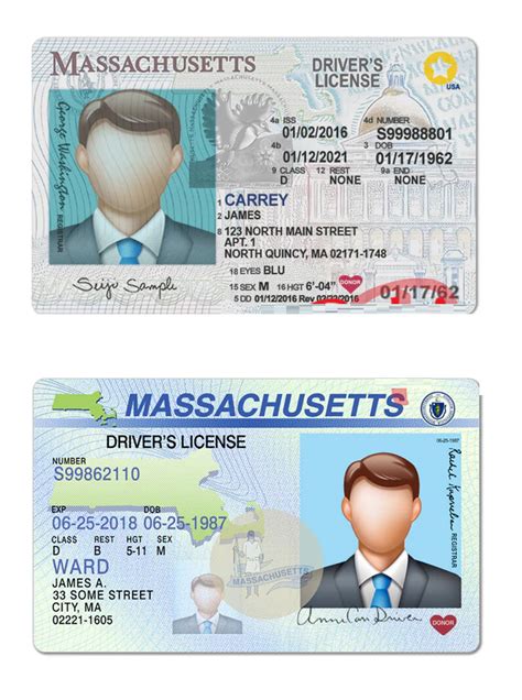 Massachusetts Driver License Psd Template Multi Version Webchinhto
