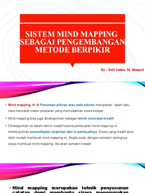 Pert 13 Sistem Mind Mapping Sebagai Pengembangan Metode Berpikir Pdf