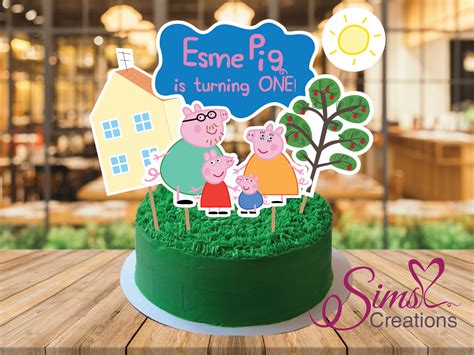 Peppapig Cake Topper Peppa Pig Party Decorationspeppa Pig