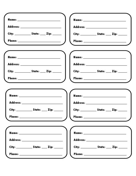 Luggage Tag Template Free