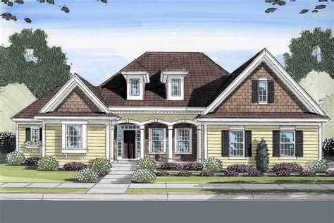 Plan 39121st One Story Home Plan With Welcoming Front Porch