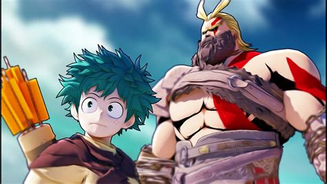 Deku And All Might Become Gods Of War Mha Vr Youtube