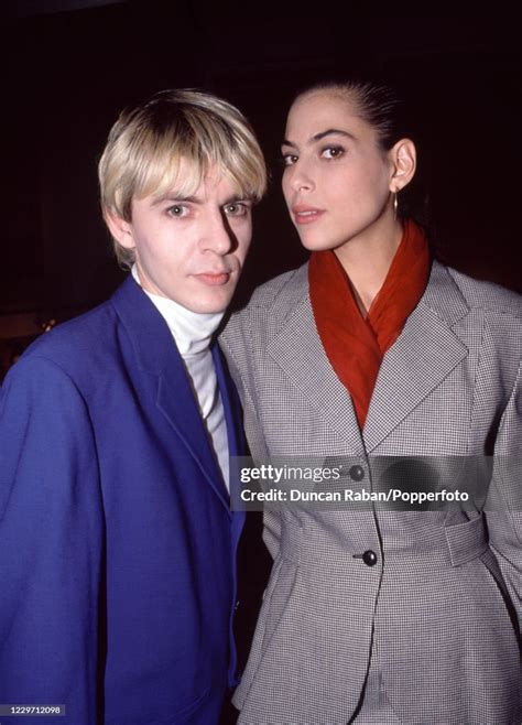 Nick Rhodes Of Duran Duran With His Wife Julie Anne Friedman Circa