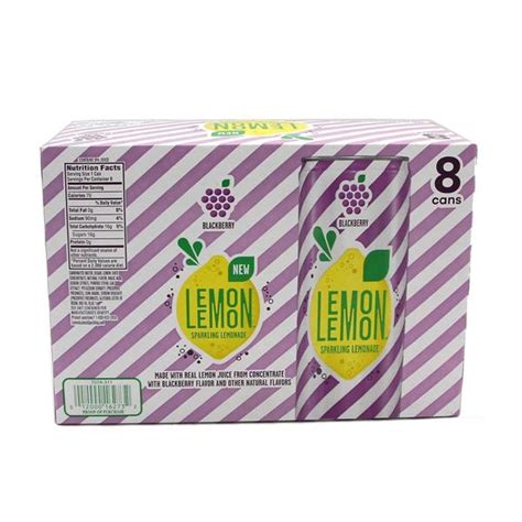 Lemon Lemon Blackberry Sparkling Lemonade 8 Pack Hy Vee Aisles Online