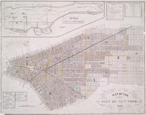 Map Of The City Of New York 1850 Nypl Digital Collections