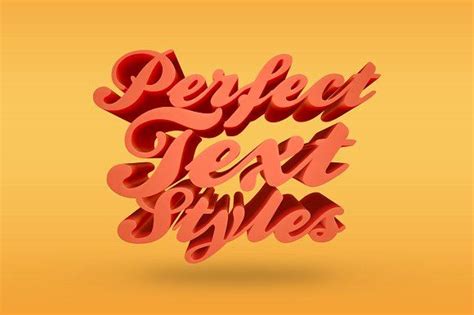 3d Text Effects By Hyperpix On Creativemarket Photoshop Effects Text