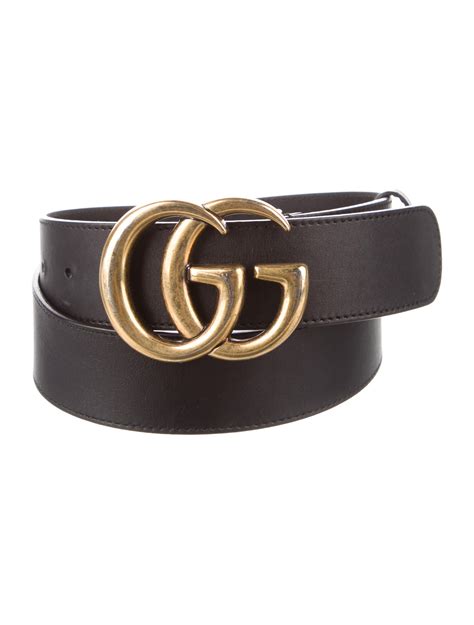 Gucci Double G Logo Leather Belt Kit Black Belts Accessories