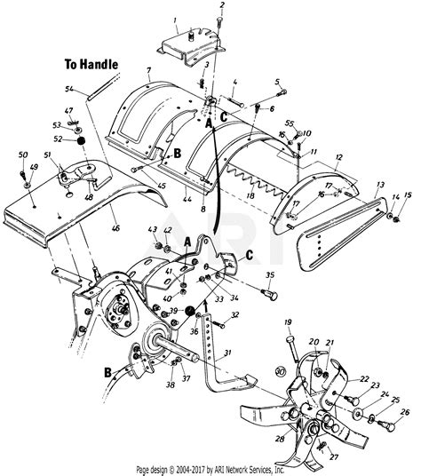 Mtd 218 430 190 Roto Boss 580 1988 Parts Diagram For Tine Assembly