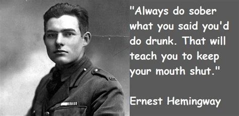 Ernest Hemingway Inspirational Quotes Quotesgram