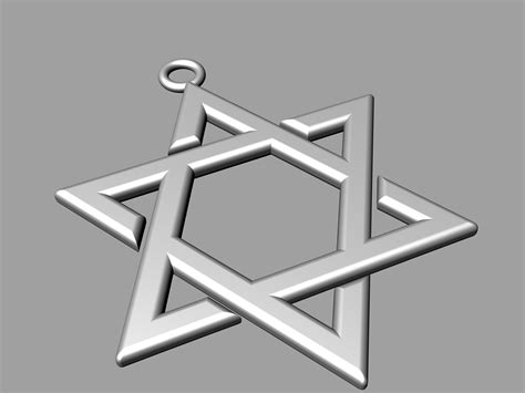 Star Of David Jewish Pendant 3d Model 3d Printable Cgtrader