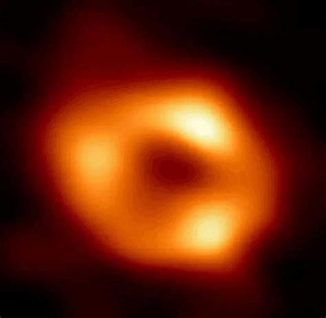 Magnetic Blob Orbiting Earths Closest Supermassive Black Hole Shoots