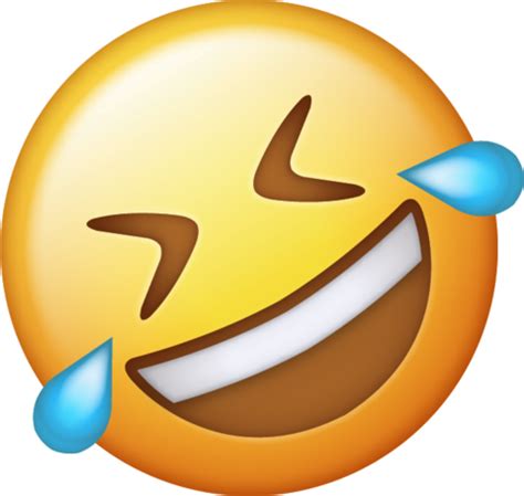 New Tears Of Joy Emoji Transparent Background Png Clipartix