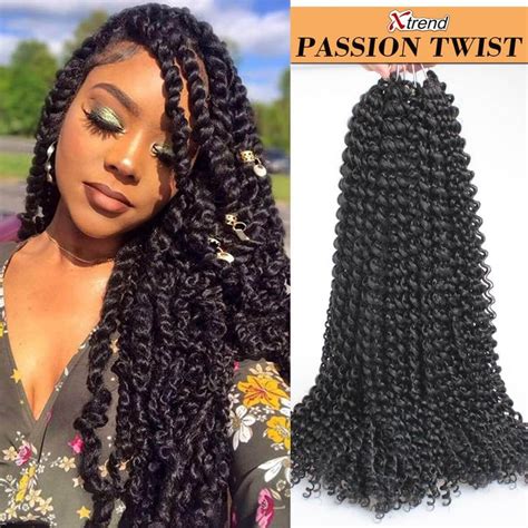 18 Inch Passion Twist Hair Water Wave Braiding Hair Butterfly Locs
