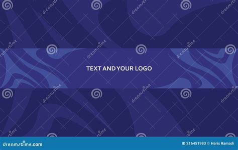 Abstract Blue Channel Banner Template Stock Vector Illustration Of