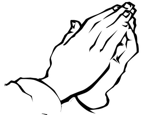 Praying Hands Coloring Page Printable
