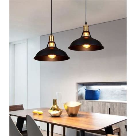 MOGOD 2Pcs Suspension Filaire Style Industriel Vintage Lustre