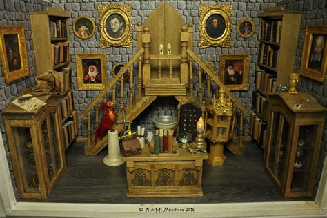 Harry Potter Inspired Dumbledores Office Display Box Diorama Dollhouse