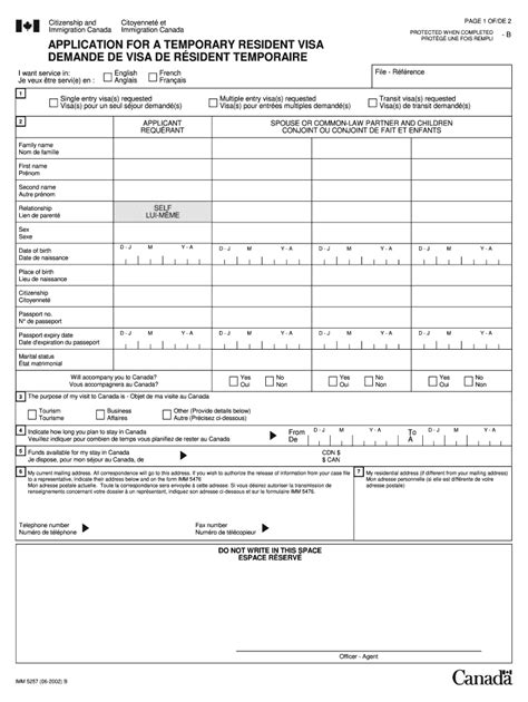 Imm5257 Fill Out And Sign Online Dochub