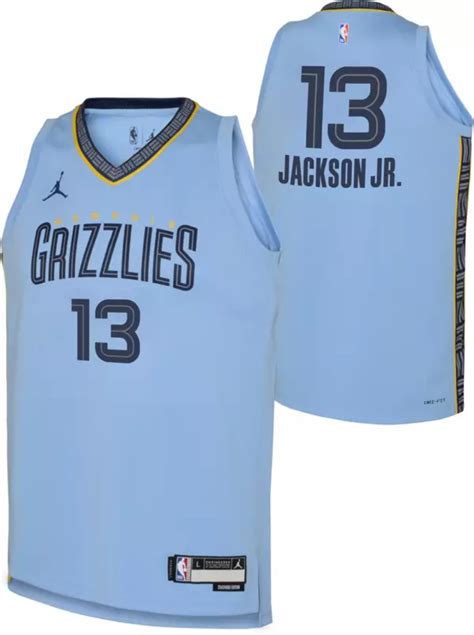 Nike Youth Memphis Grizzlies Jaren Jackson Jr 13 Blue Dri Fit