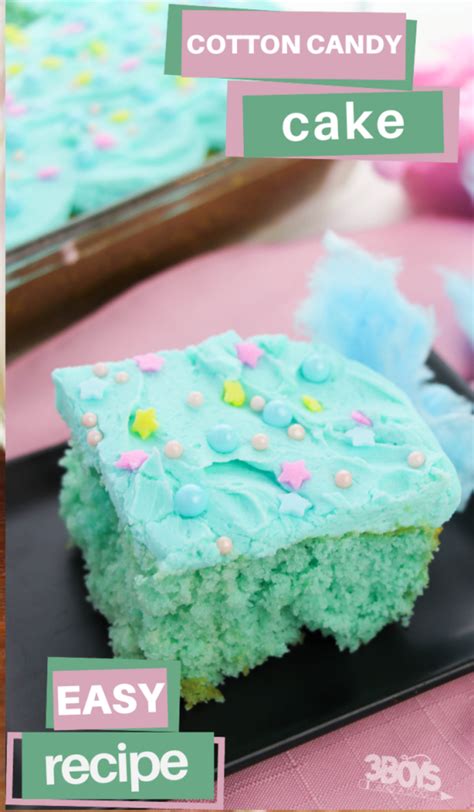 Cotton Candy Cake Recipe 3 Boys And A Dog